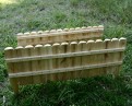 Log panel, green 75 x 300 x 1050 mm