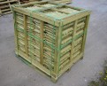 Log panel, green 75 x 300 x 1050 mm