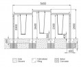 Kiik Patis 3 (mõõtmed 4,3 x 0,2 x 2,6 m)