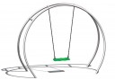 Kiik Orbis (mõõtmed 2,5 x 0,9 x 2,0 m)