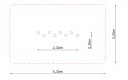 Tasakaalurada (mõõtmed 5,3 x 0,3 x 0,3 m)