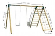 Swing frame poler