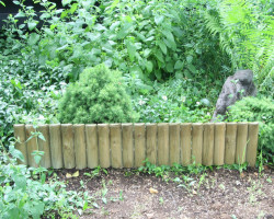 Log panel, green 50 x 150 x 1050 mm