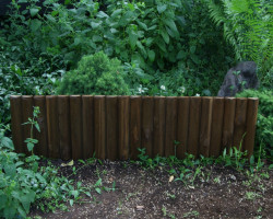 Log panel, brown 50 x 225 x 1050 mm